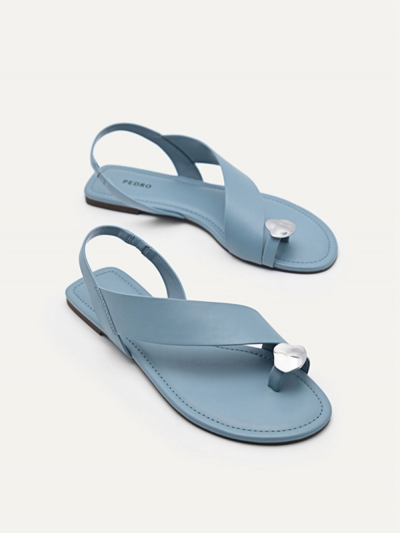 Blue Women's Pedro Toe Loop Sandals | FEXWKM-749