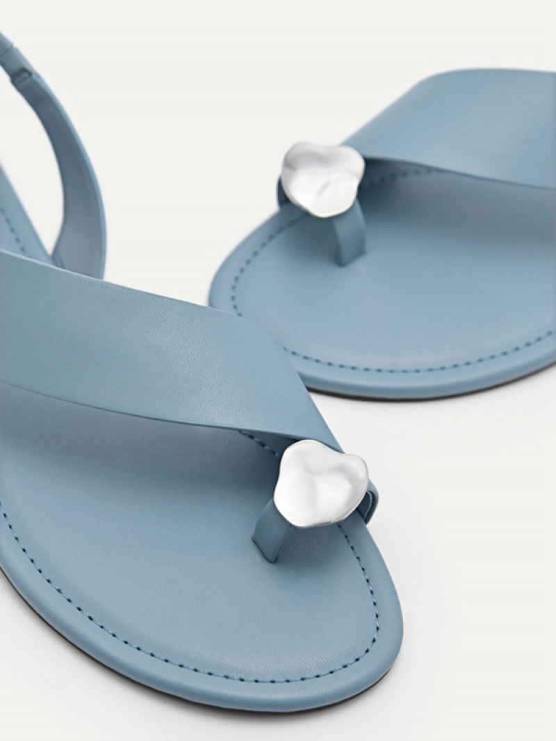 Blue Women's Pedro Toe Loop Sandals | FEXWKM-749