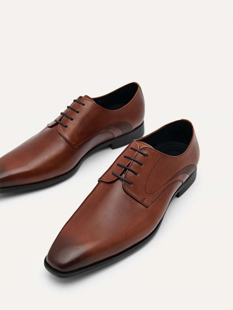 Brown Men's Pedro Altitude Lightweight Derby Shoes | BAWSZM-108