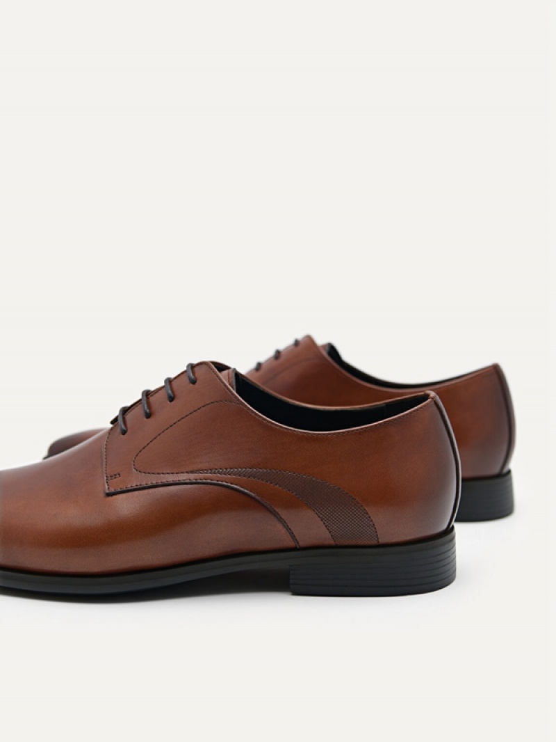 Brown Men's Pedro Altitude Lightweight Derby Shoes | BAWSZM-108