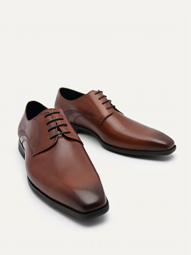 Brown Men's Pedro Altitude Lightweight Derby Shoes | BAWSZM-108