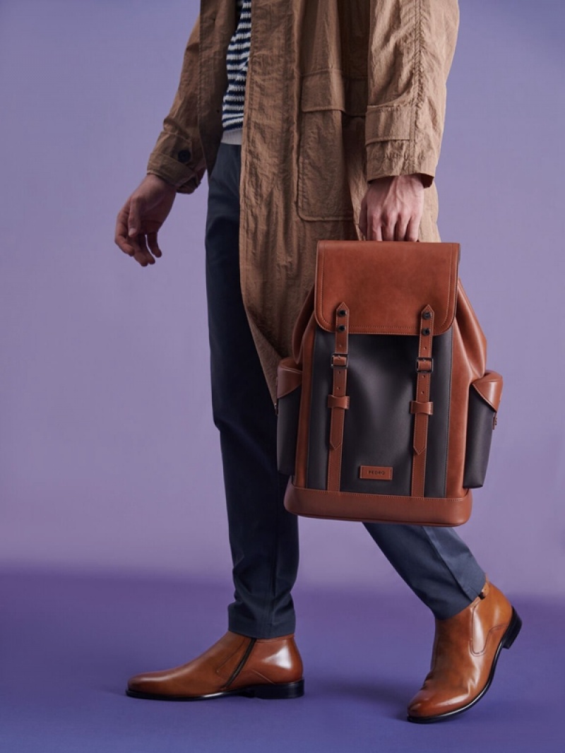 Brown Men's Pedro Jones Backpacks | CADYKV-269