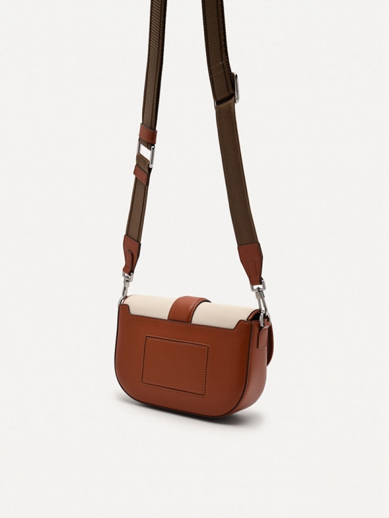 Brown Men's Pedro Kane Sling Bag | OKLFHG-531