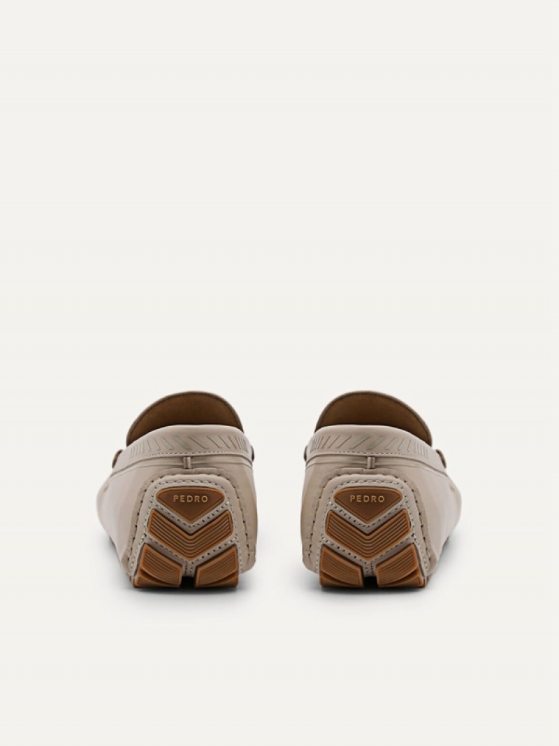 Brown Men's Pedro Leather Moccasins | NYAXIL-796