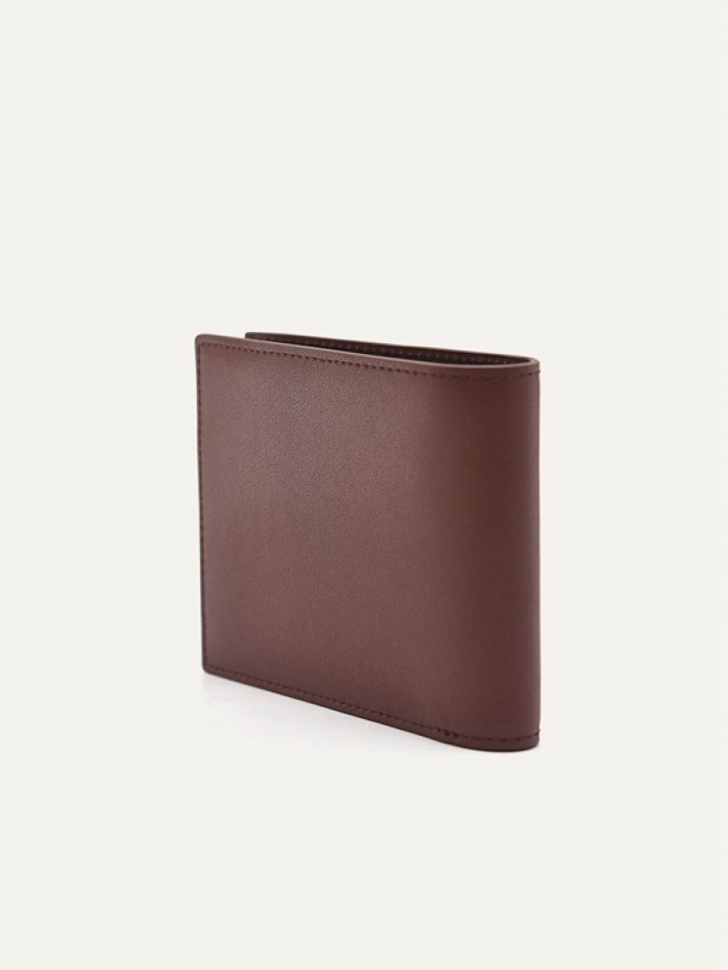 Brown Men's Pedro Leather with Insert Bifold Wallet | SXOVCY-384