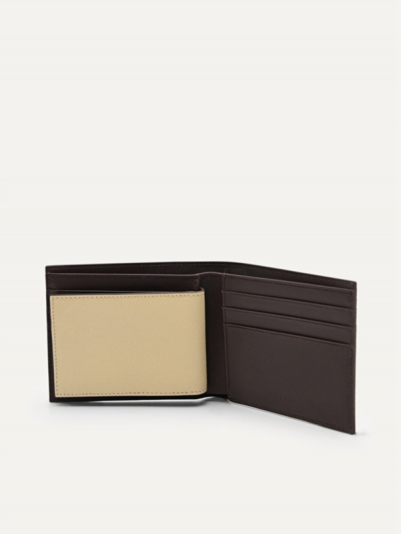 Brown Men's Pedro Leather with Insert Bifold Wallet | YKLHXQ-718