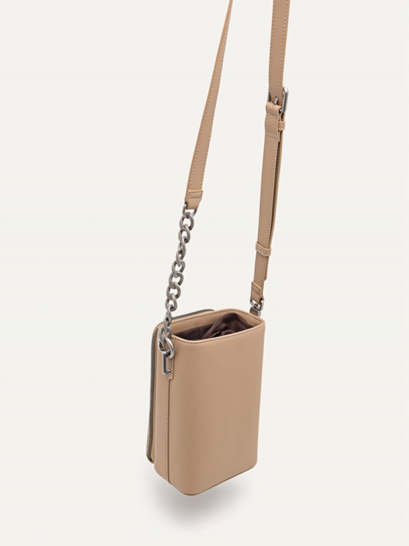 Brown Men's Pedro Mini Crossbody Bag | LNZODH-037