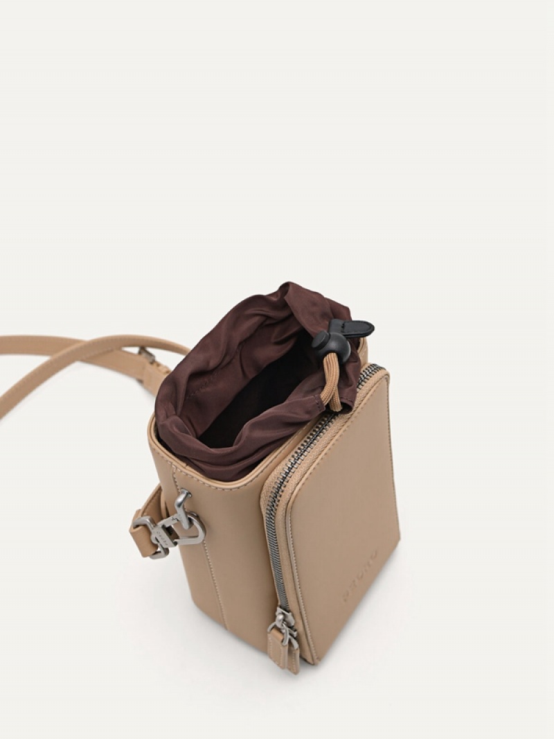 Brown Men's Pedro Mini Crossbody Bag | LNZODH-037