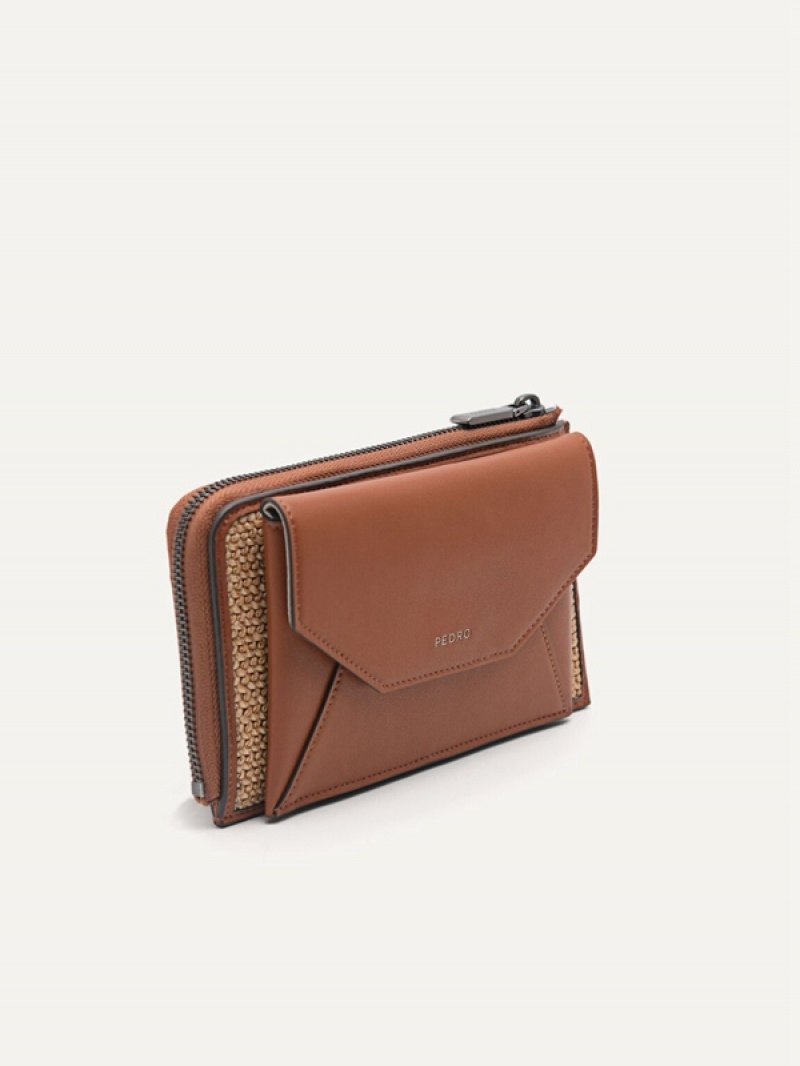 Brown Men's Pedro Phone Pouches | YRSNOG-269