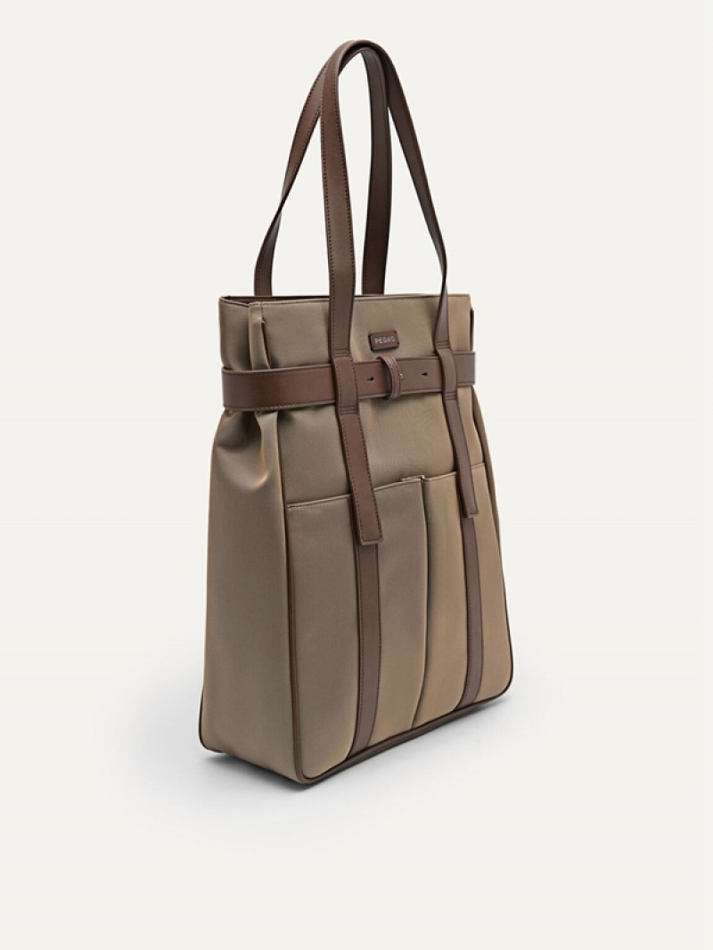 Brown Men's Pedro Rainier Tote Bag | YAVKSB-460