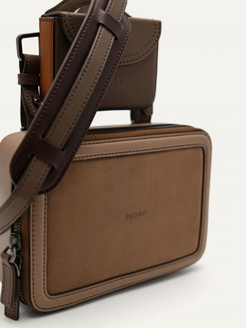 Brown Men's Pedro Ranger Sling Bag | NIGVQT-864