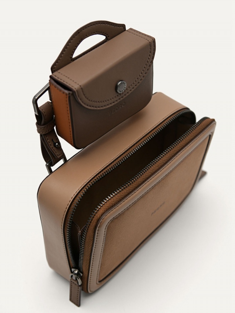 Brown Men's Pedro Ranger Sling Bag | NIGVQT-864