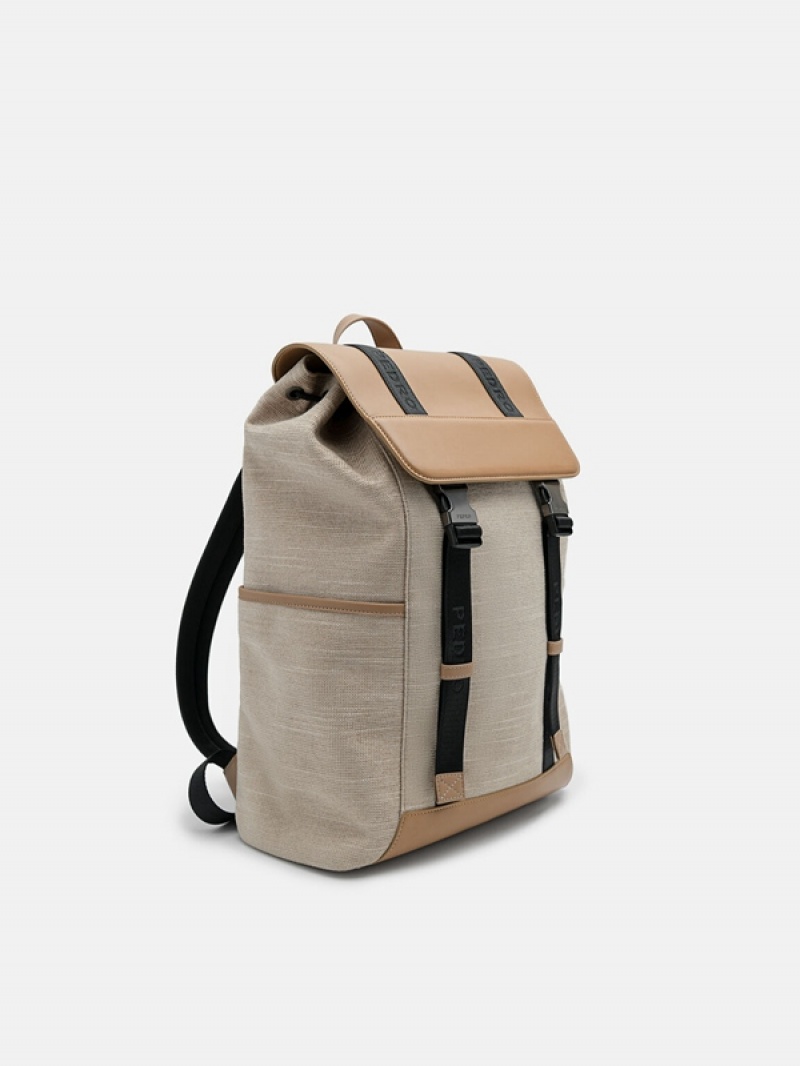 Brown Men's Pedro Rigby Backpacks | ARGJBS-364