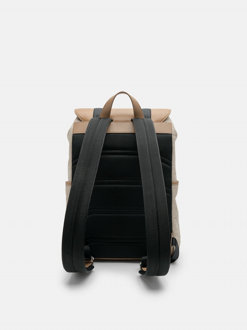 Brown Men's Pedro Rigby Backpacks | ARGJBS-364