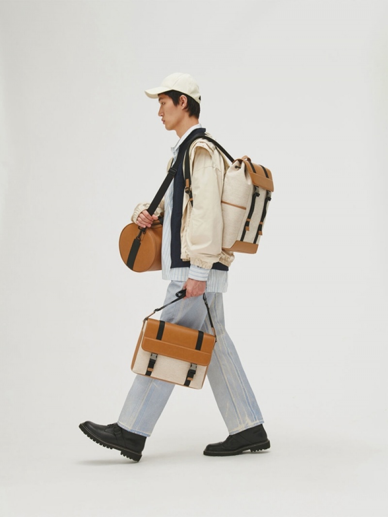 Brown Men's Pedro Rigby Backpacks | ARGJBS-364