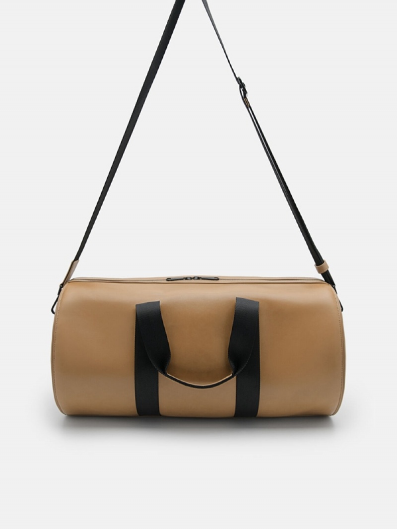 Brown Men's Pedro Rigby Duffle Bags | VUWPEA-610