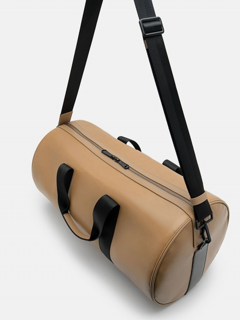 Brown Men's Pedro Rigby Duffle Bags | VUWPEA-610