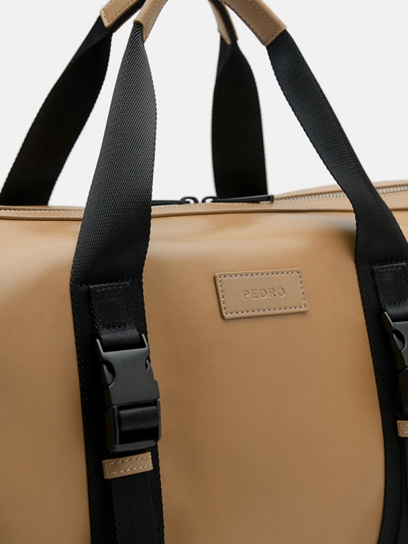 Brown Men's Pedro Rigby Duffle Bags | VUWPEA-610