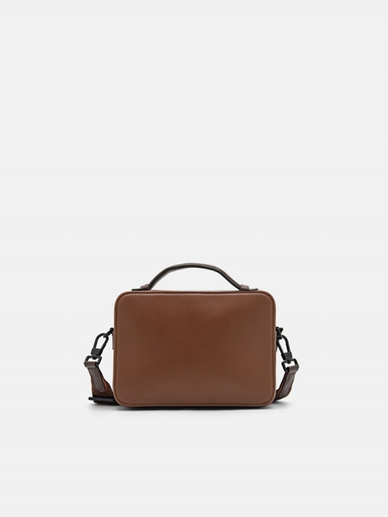 Brown Men's Pedro Smith Sling Bag | ADEWOY-270