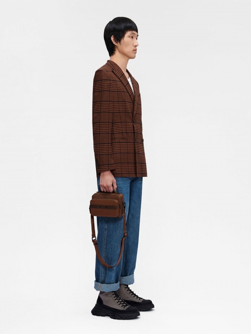 Brown Men's Pedro Smith Sling Bag | ADEWOY-270