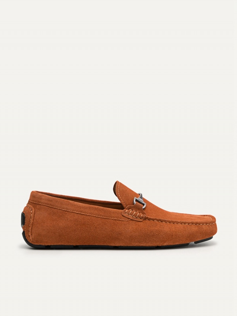 Brown Men\'s Pedro Smooth with Horsebit Loafers | BVTXIJ-892