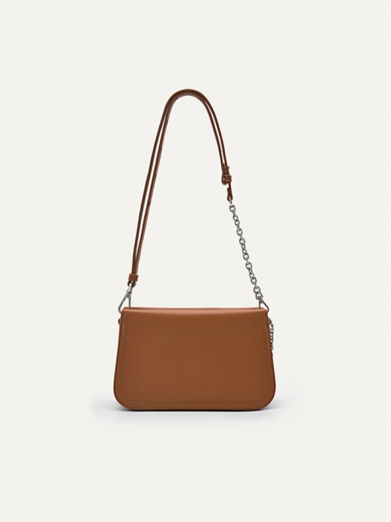 Brown Women's Pedro Bette Shoulder Bags | ZNQXHK-680