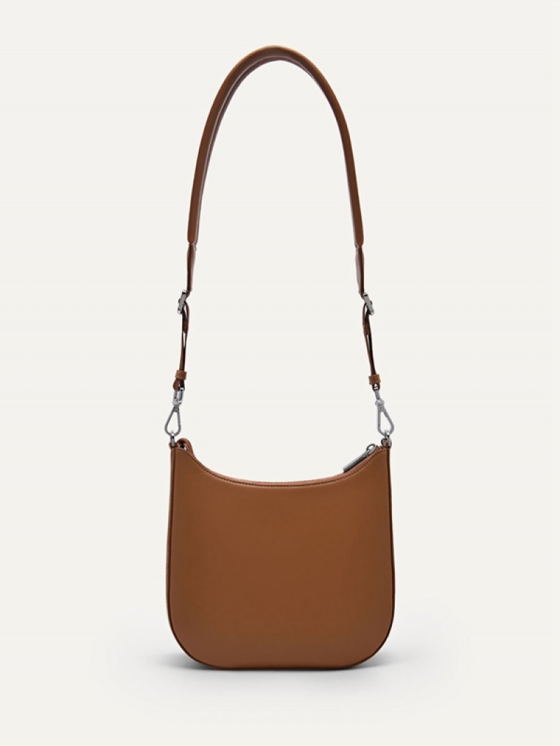 Brown Women's Pedro Carol Shoulder Bags | XLPMUG-369