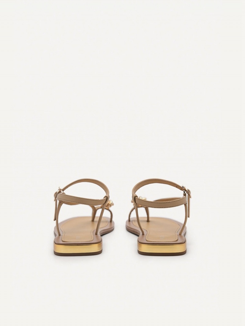 Brown Women's Pedro Carolyn Strappy Sandals | KYZPND-830