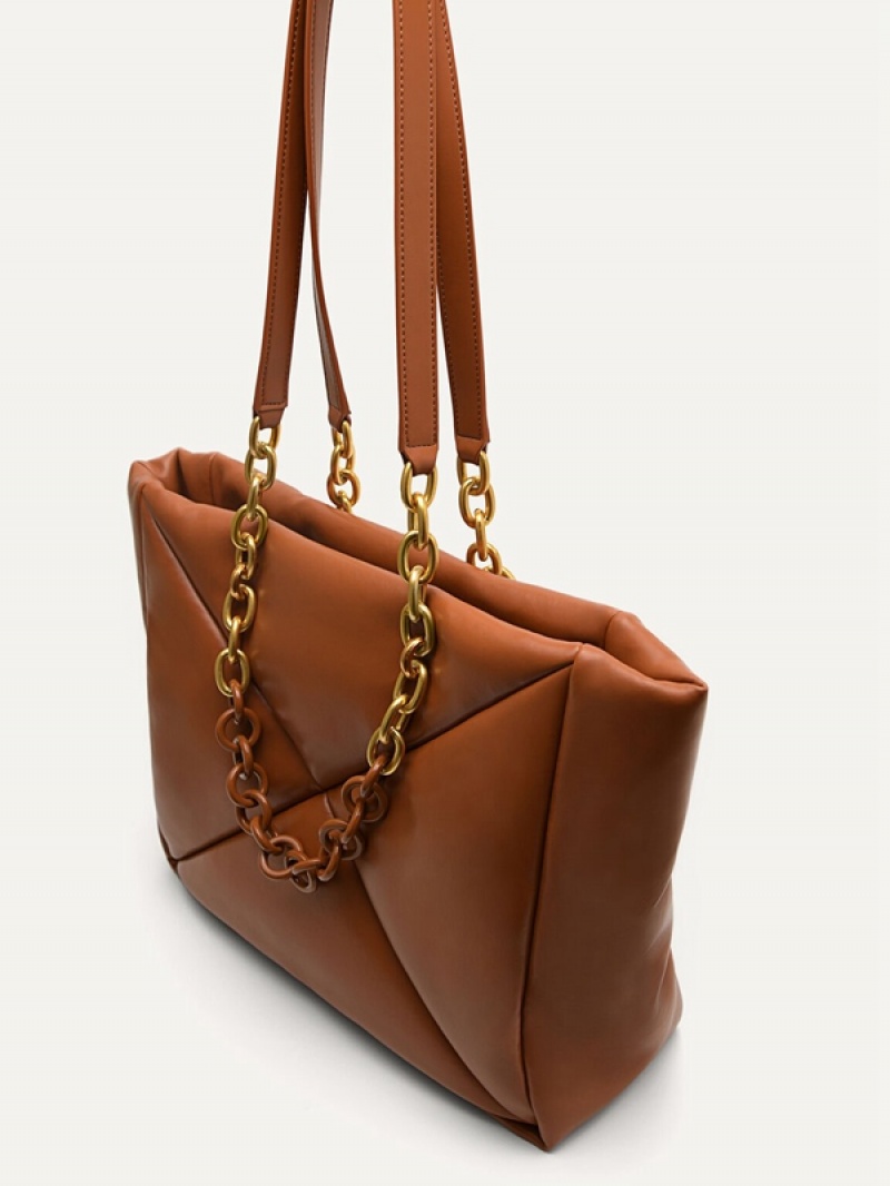 Brown Women's Pedro Charlotte Tote Bag | WMLNHS-645