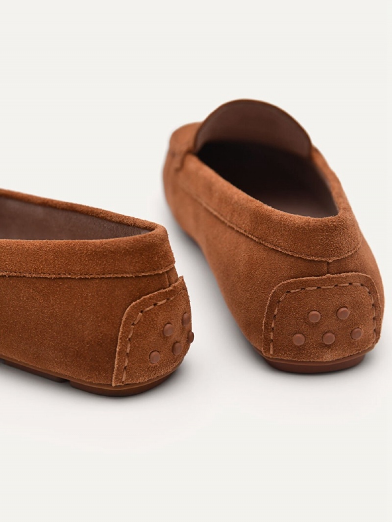 Brown Women's Pedro Icon Flats | BAUPVZ-157