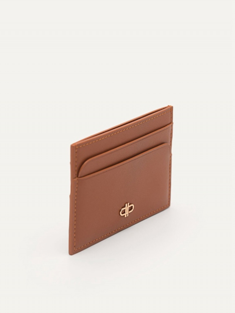 Brown Women's Pedro Icon Mini Leather Card Holder | BAZIFJ-870