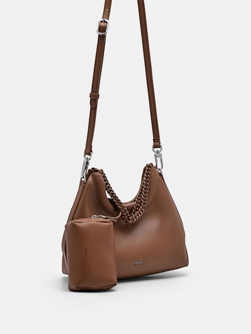 Brown Women's Pedro Naomie Handbag | UZAVBD-198