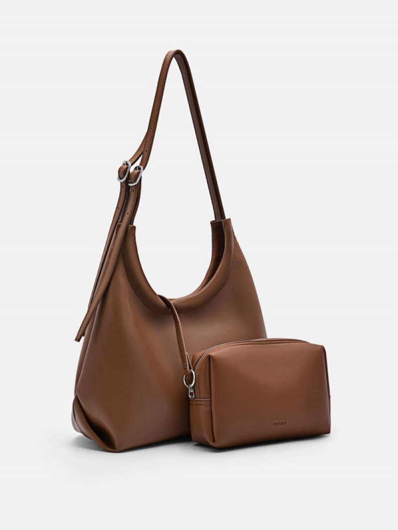 Brown Women's Pedro Naomie Hobo Bag | XFYAED-406