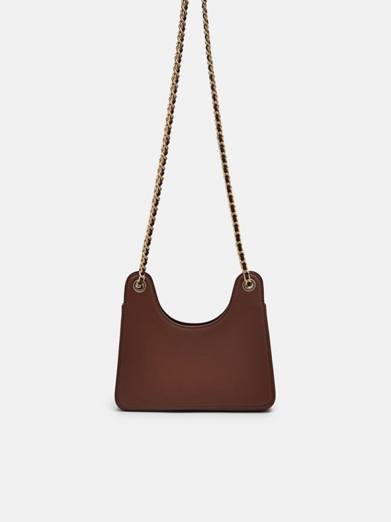 Brown Women's Pedro Porto Shoulder Bags | WMFAVP-014