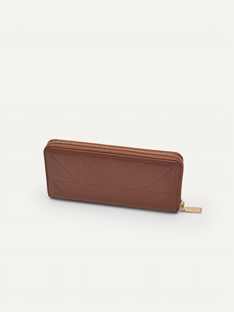 Brown Women's Pedro Studio Leather in Pixel Wallet | JMPIYT-532