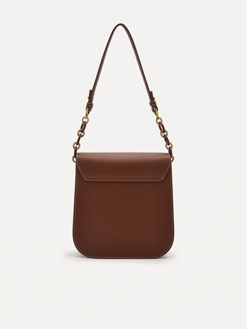 Brown Women's Pedro Sydney Shoulder Bags | YTDKGU-516