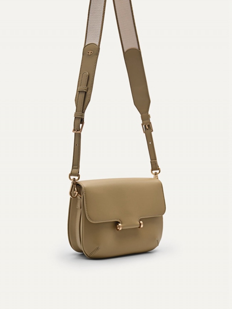 Brown Women's Pedro Yasmin Shoulder Bags | QEHXLN-204