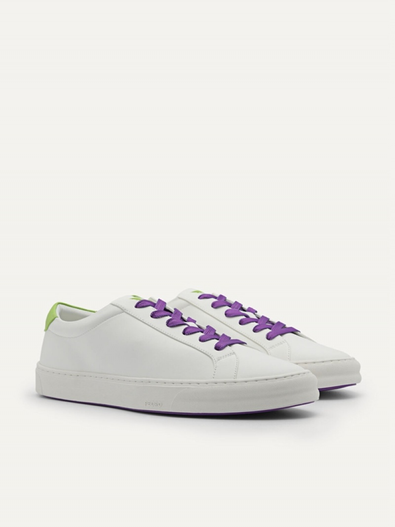 Cream Men's Pedro Disney Ridge Court Sneakers | VEAYHJ-416