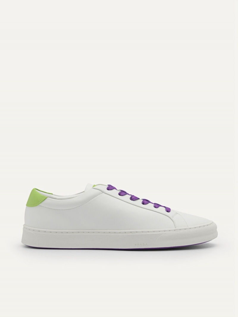 Cream Men\'s Pedro Disney Ridge Court Sneakers | VEAYHJ-416