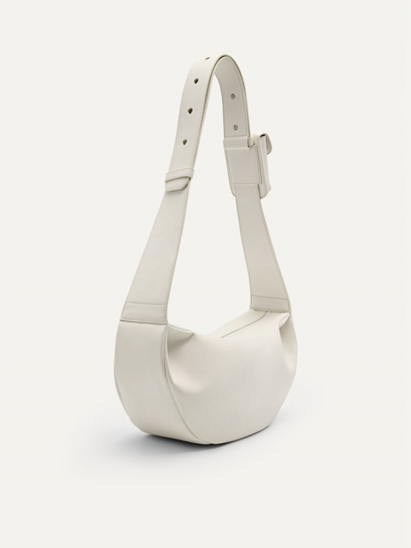 Cream Men's Pedro Uzi Sling Bag | HLRIOD-027