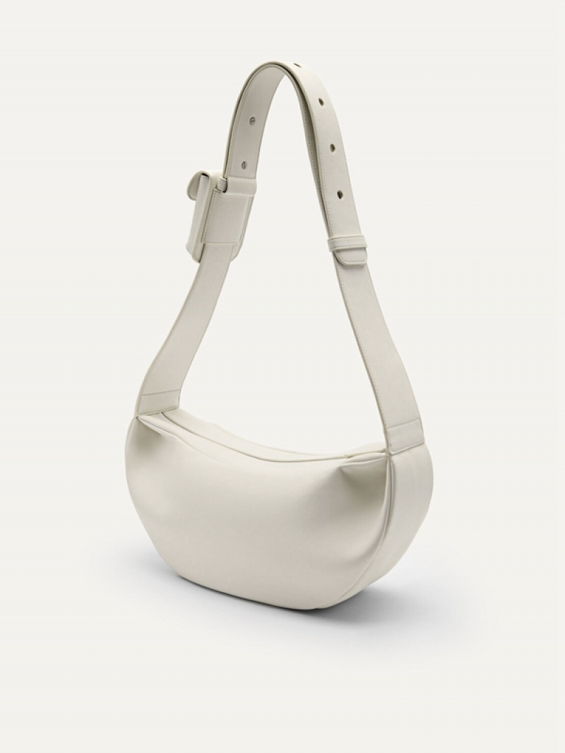 Cream Men's Pedro Uzi Sling Bag | HLRIOD-027