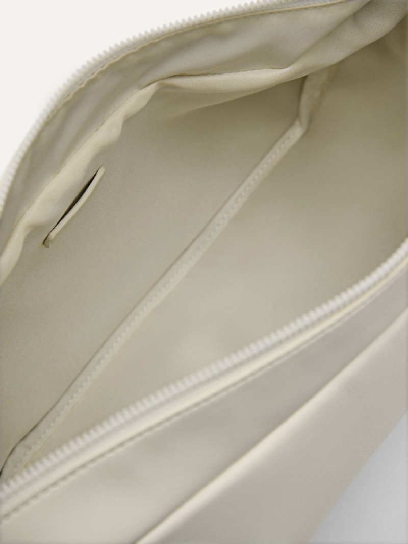 Cream Men's Pedro Uzi Sling Bag | HLRIOD-027