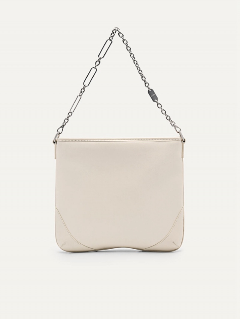 Cream Women's Pedro Chain Handle Hobo Bag | TYUWGI-178