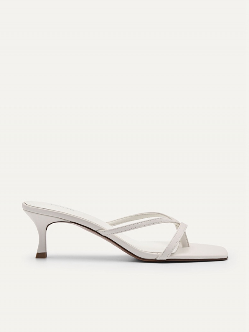 Cream Women\'s Pedro Corrin Heels Sandals | FJPZAS-854