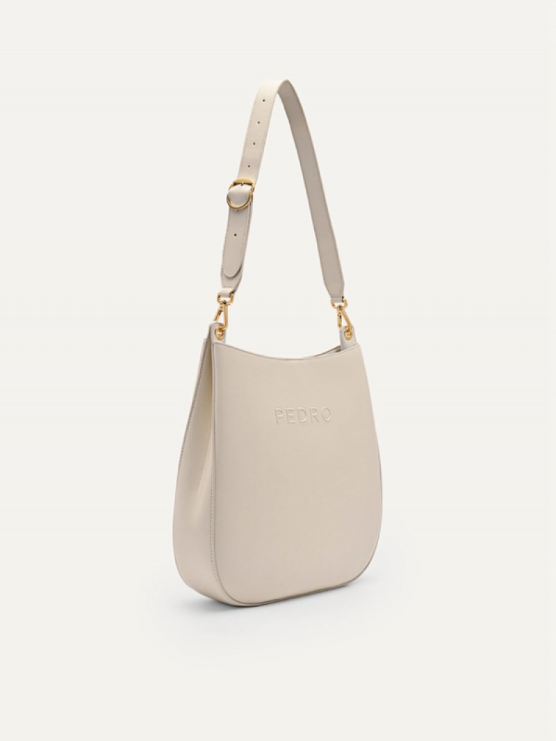 Cream Women's Pedro Curved Hobo Bag | ZNYCUS-891