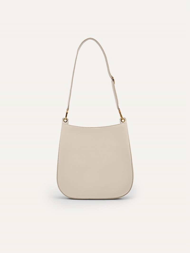 Cream Women's Pedro Curved Hobo Bag | ZNYCUS-891