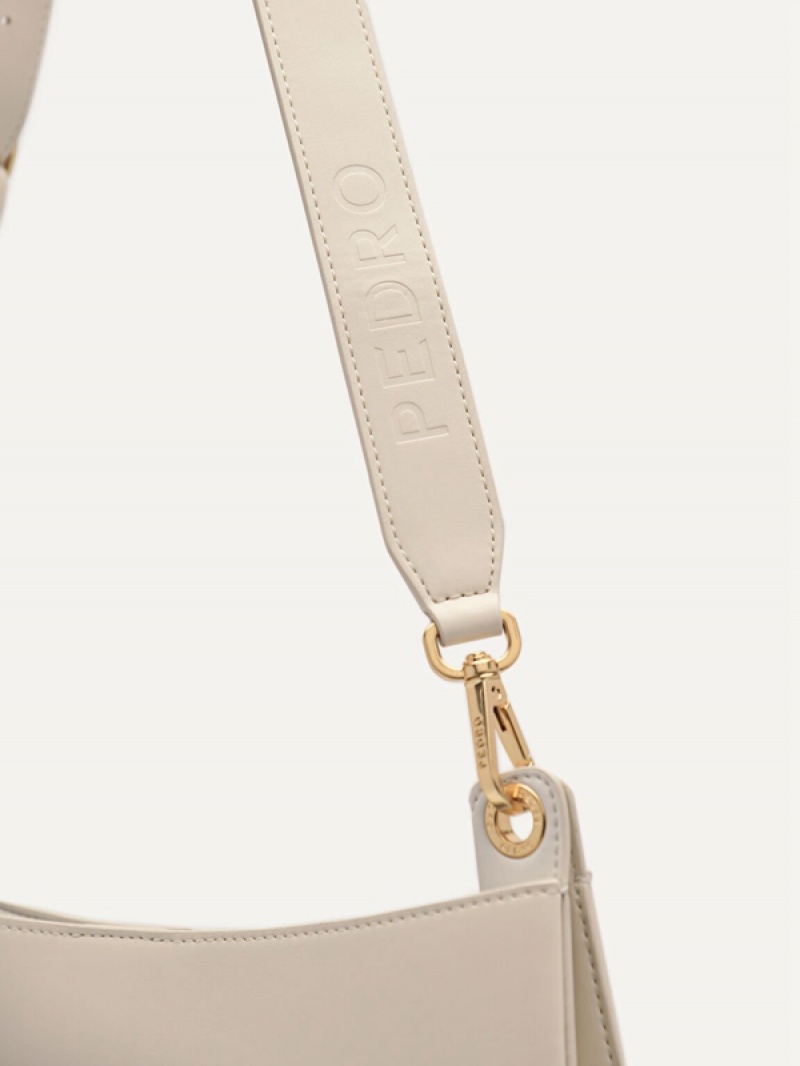 Cream Women's Pedro Curved Hobo Bag | ZNYCUS-891