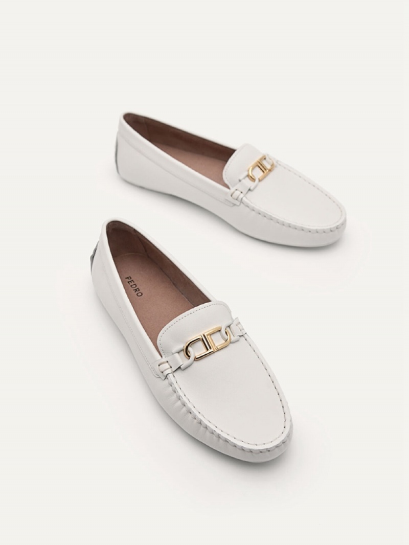 Cream Women's Pedro Icon Flats | KATCPJ-016