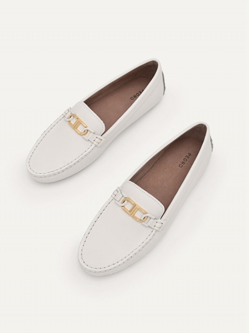 Cream Women's Pedro Icon Flats | KATCPJ-016