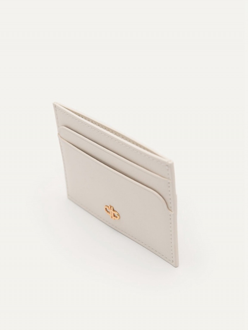 Cream Women's Pedro Icon Mini Leather Card Holder | YBONDK-875